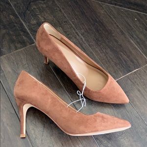 Tan suede heels from Target